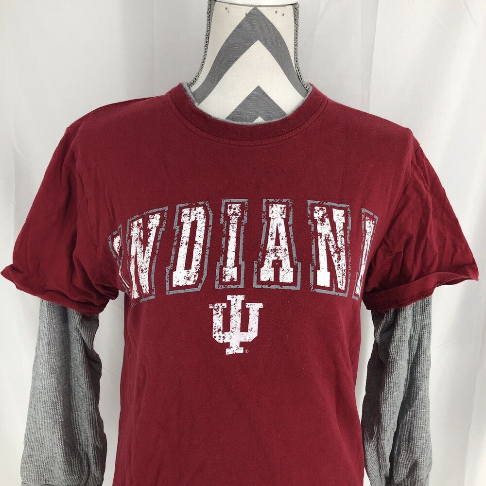 Colosseum Youth Indiana University Hoosier Double Layer Thermal T-Shirt Small